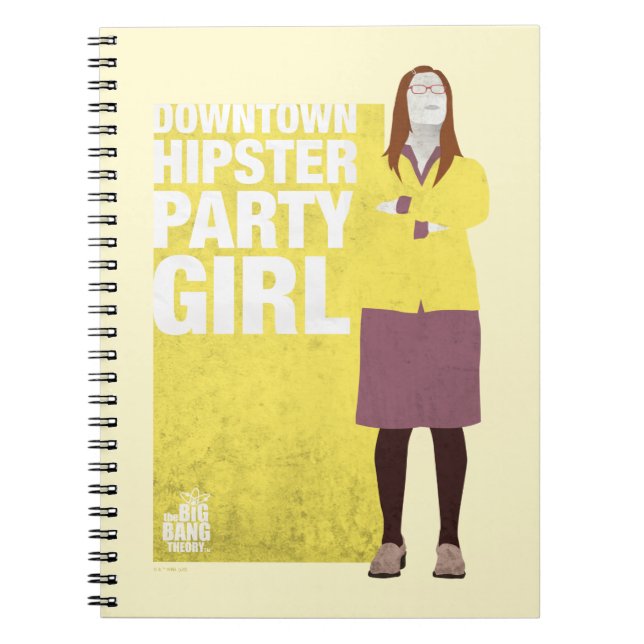 Amy | Downtown Hipster Party Girl Notebook (Front)