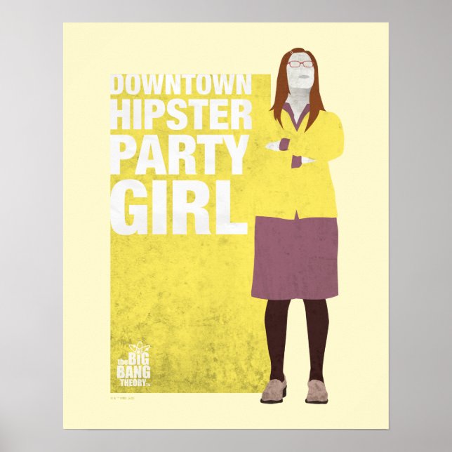 Amy | Downtown Hipster Party Girl Poster (Front)