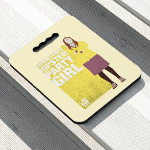 Amy Downtown Hipster Party Girl Seat Cushion