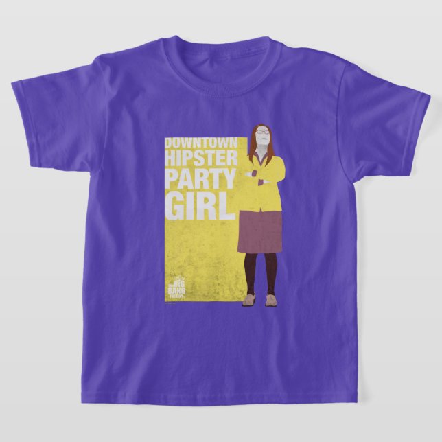 Amy | Downtown Hipster Party Girl T-Shirt (Laydown)