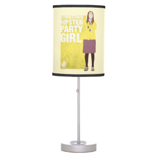 Amy Downtown Hipster Party Girl Table Lamp