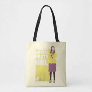 Amy Downtown Hipster Party Girl Tote Bag