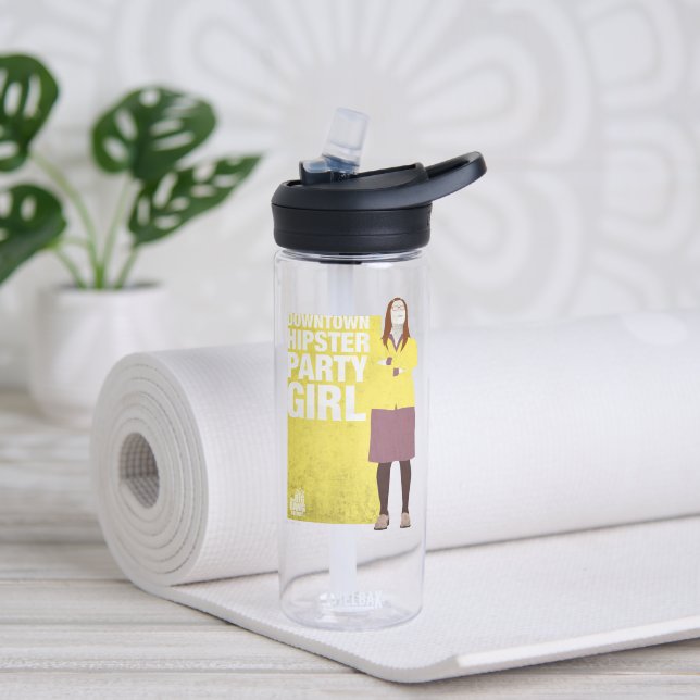 Amy | Downtown Hipster Party Girl Water Bottle (Yoga)