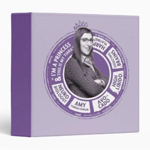 Amy Farrah Fowler Info Graphic 3 Ring Binder