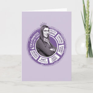 Amy Farrah Fowler Info Graphic Card