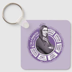 Amy Farrah Fowler Info Graphic Keychain