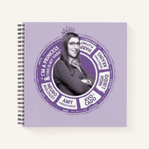 Amy Farrah Fowler Info Graphic Notebook