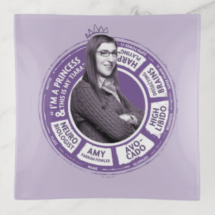 Amy Farrah Fowler Info Graphic Trinket Tray