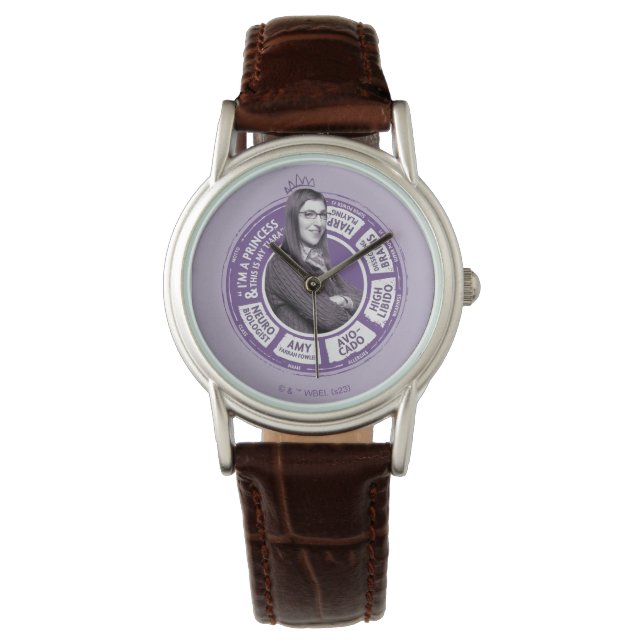 Amy Farrah Fowler Info Graphic Watch (Front)