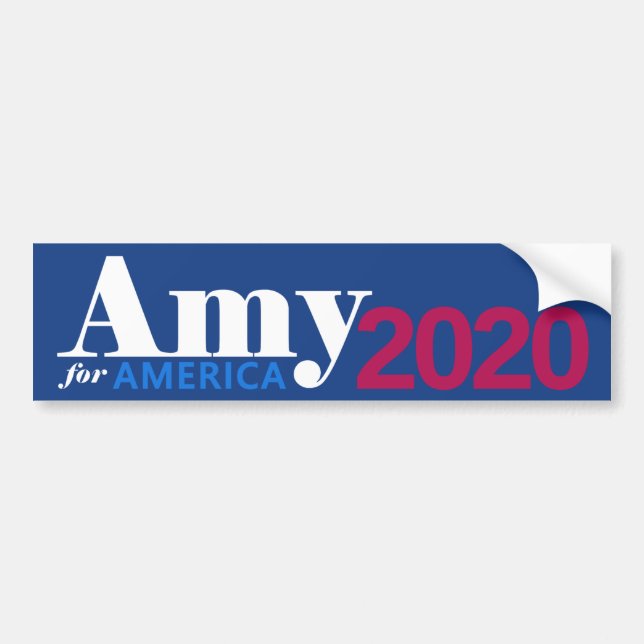 Amy for America Bumper Sticker (Front)