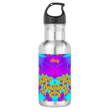 AMY ~ GLOSSY! ~ Turquoise Yellow Purple Blue 3D ~