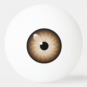 Amy K Googly Eye Brown Ping Pong Ball