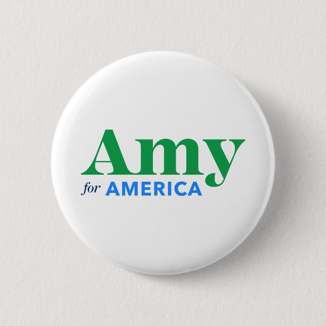 Amy Klobuchar for President 2020 Button (Front)