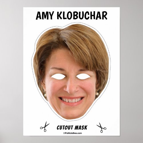 AMY KLOBUCHAR Halloween Mask Poster