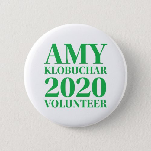 Amy Klobuchar Volunteer 2 inch Round Button