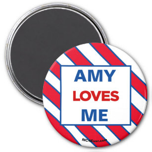 AMY LOVES ME magnet