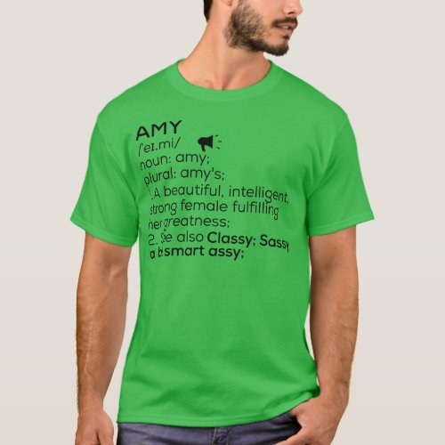 Amy Name Definition Amy Female Name T_Shirt
