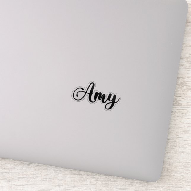 Amy Name - Handwritten Calligraphy Sticker (Detail)
