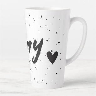 Amy Name Meaning Womens Mug Minimal Black White