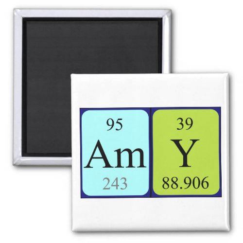 Amy periodic table name magnet