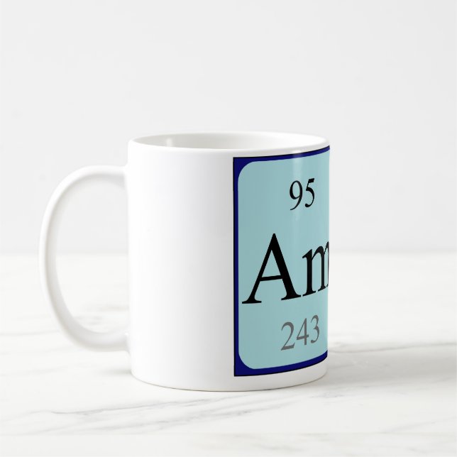 Amy periodic table name mug (Left)