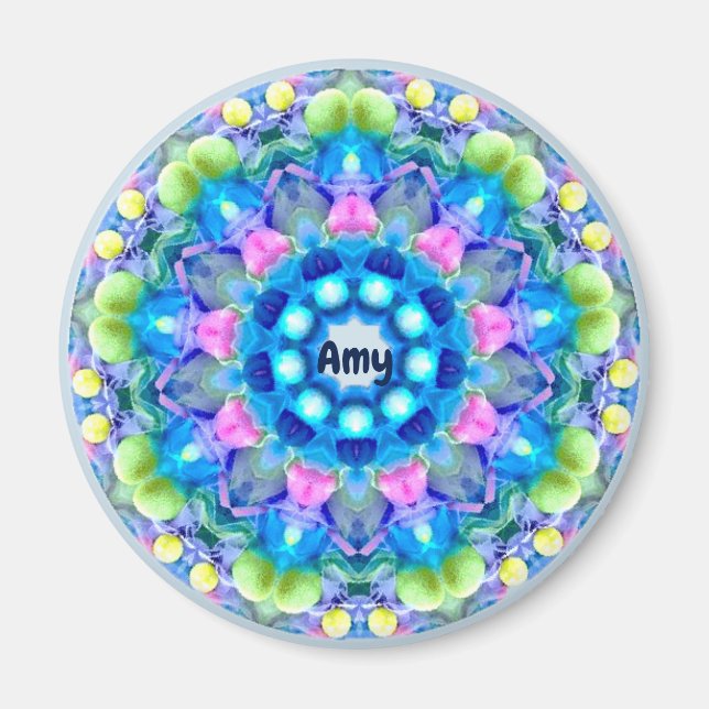 AMY ~ Personalized Easter Pattern Fractal ~  Magnet (Front)
