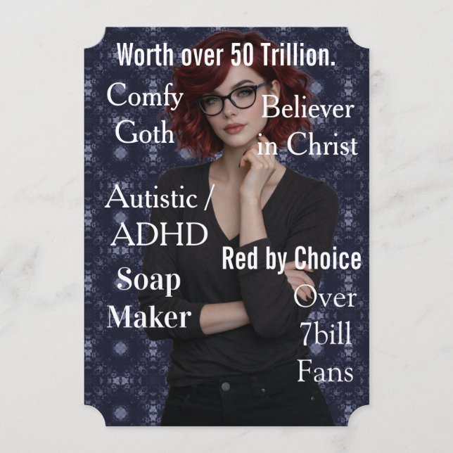 Amy Rosen Blue Holiday Card (Front)