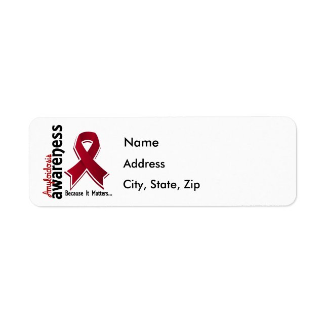 Amyloidosis Awareness 5 Label (Front)