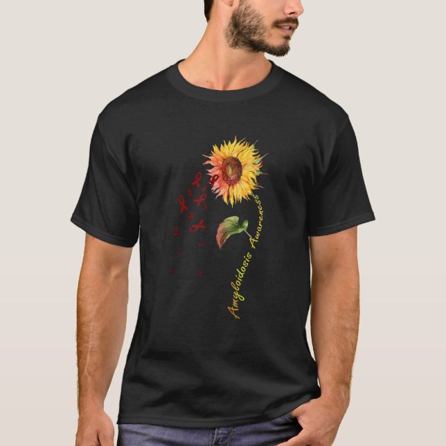 Amyloidosis Awareness Sunflower TShirt (Front)