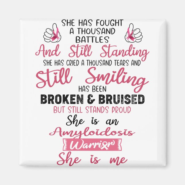 Amyloidosis Awareness Support Amyloidosis Gifts Magnet (Front)