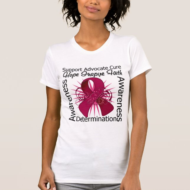 Amyloidosis Inspirations Spiral Ribbon T-Shirt (Front)