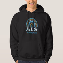 Amyotrophic Lateral Sclerosis Als Awareness Rainbo Hoodie