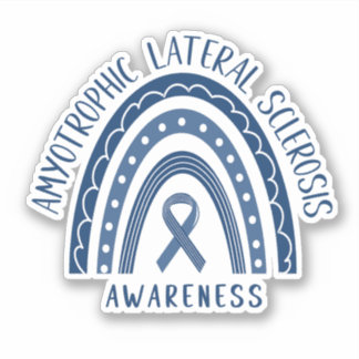 Amyotrophic Lateral Sclerosis ALS Rainbow Sticker