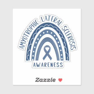 Amyotrophic Lateral Sclerosis ALS Rainbow Sticker
