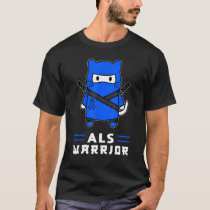 Amyotrophic lateral sclerosis Blue Ribbon Als Warr T-Shirt