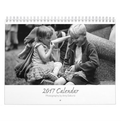 Amys 2017 Monochrome Photo Calendar