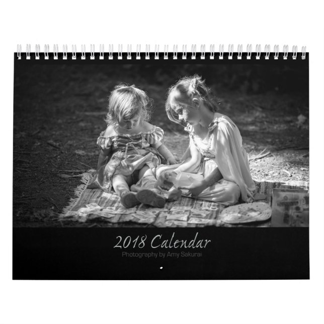 Amy's 2018 Monochrome Photo Calendar (Cover)