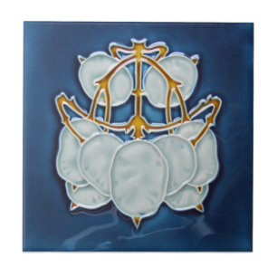 AN010 Art Nouveau Reproduction Antique Tile