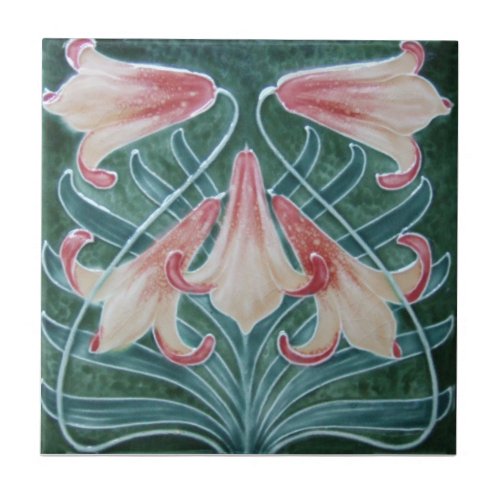AN012 Art Nouveau Reproduction Antique Tile