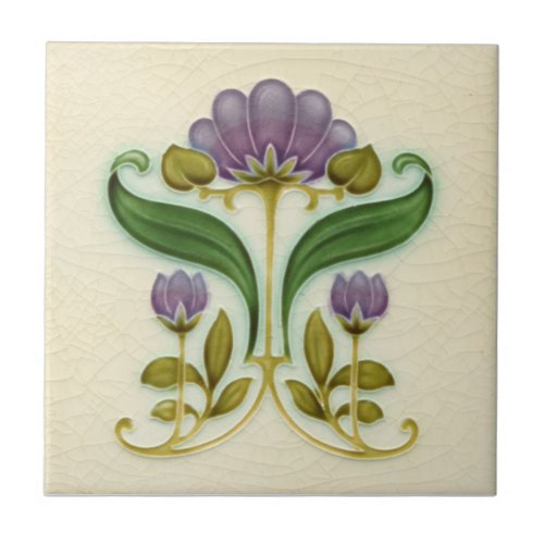 AN015 Art Nouveau Reproduction Antique Tile