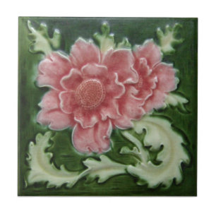 AN025 Art Nouveau Reproduction Antique Tile