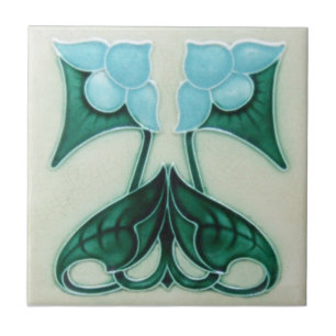 AN036 Art Nouveau Reproduction Antique Tile