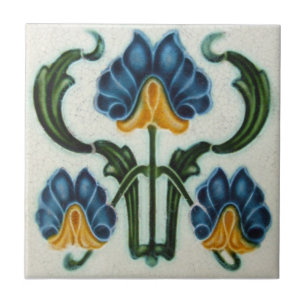 AN038 Art Nouveau Reproduction Antique Tile