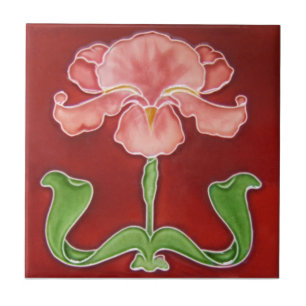 AN059 Art Nouveau Reproduction Antique Tile