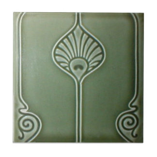 AN072 Art Nouveau Reproduction Antique Tile