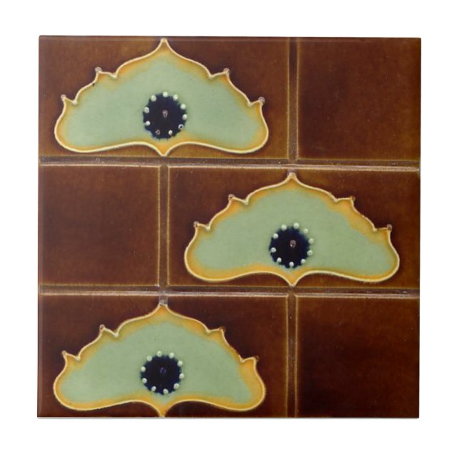 AN083 Art Nouveau Reproduction Antique Tile (Front)