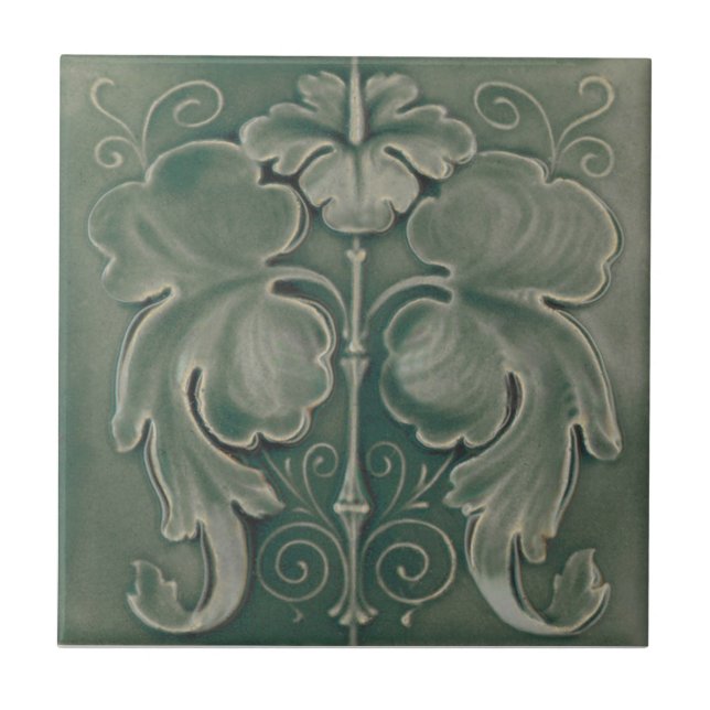 AN093 Art Nouveau Reproduction Antique Tile (Front)