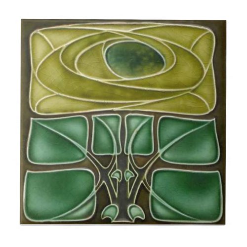 AN103 Art Nouveau Reproduction Antique Tile