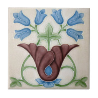 AN108 Art Nouveau Reproduction Antique Tile