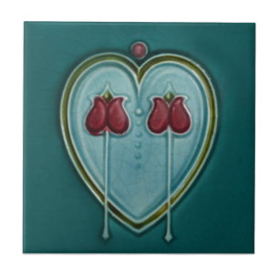 AN116 Art Nouveau Reproduction Antique Tile